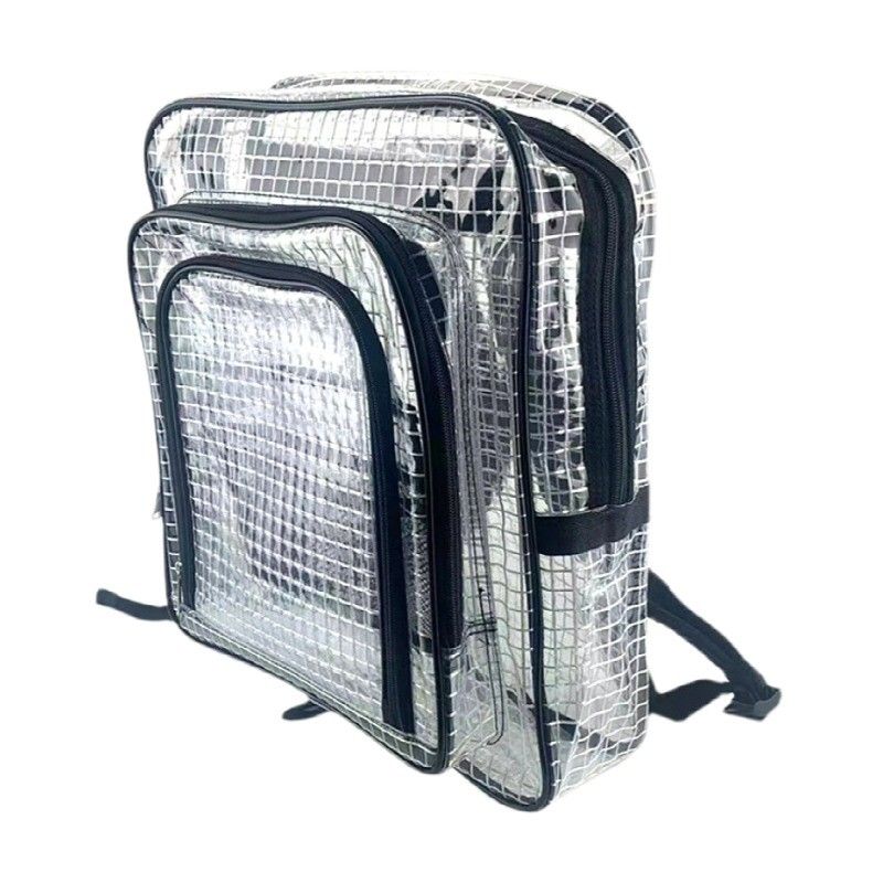 Clean Room ESD Anti Static PVC Grid Backpack Customized LOGO Cleanroom PVC Bag