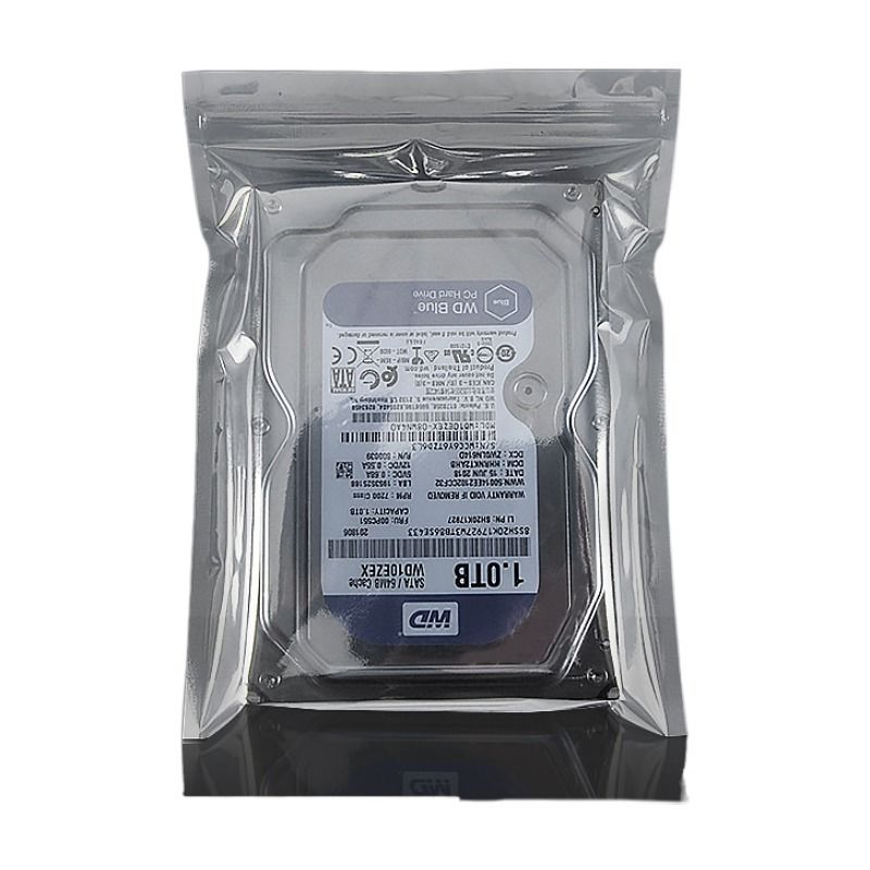 Electronics Protection Custom Anti Static Shielding Plastic Bags For Motherboard Hard Drive Self-Sealing Safety Packaging
